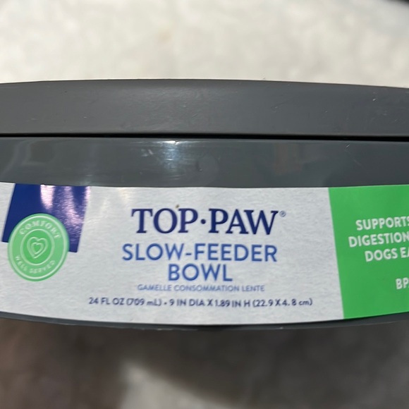 Top Paw slow- feeder bowl -NEW - Picture 3 of 3